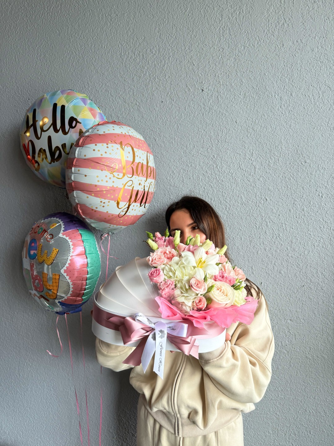 Welcome Baby Girl Stroller Box