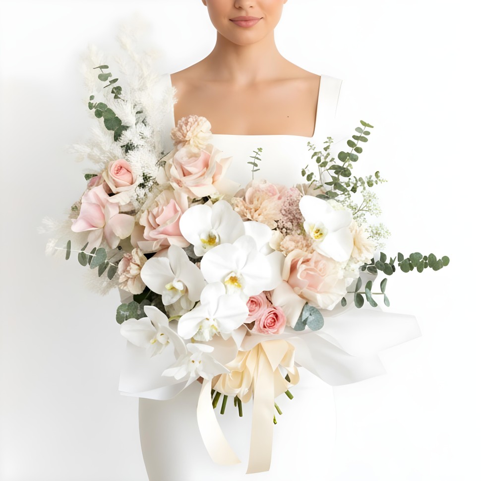 Amari Flower Box (Roses, Spray Roses, Phalaenopsis Orchids,