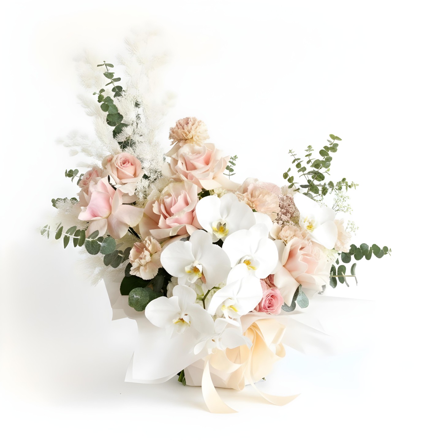 Amari Flower Box (Roses, Spray Roses, Phalaenopsis Orchids, Hydrangeas, Carnation, Gypsophila) Amari Flower Box (Roses, Spray Roses, Phalaenopsis Orchids, Hydrangeas, Carnation, Gypsophila)