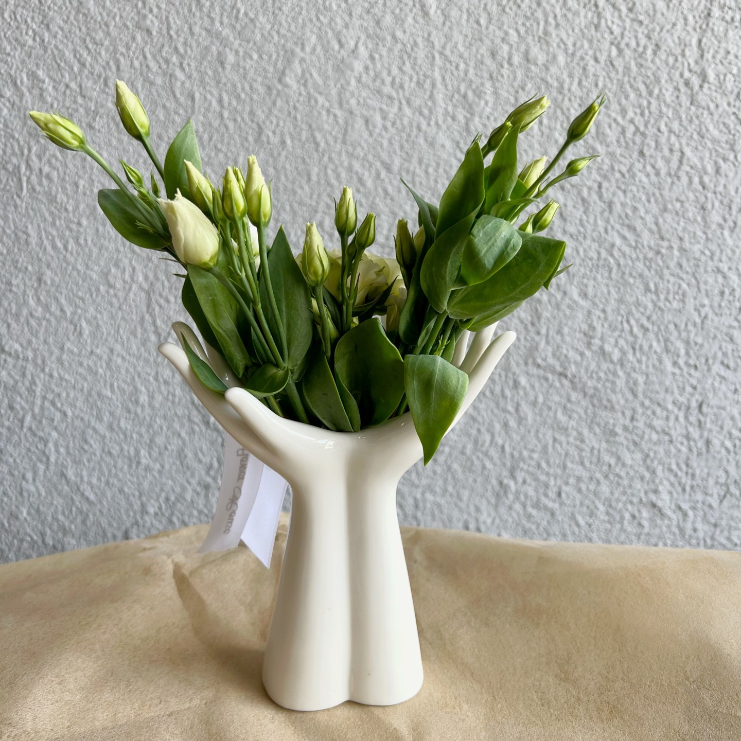 "The Body" Tender Hands Fresh Flowers Vase Arrangement