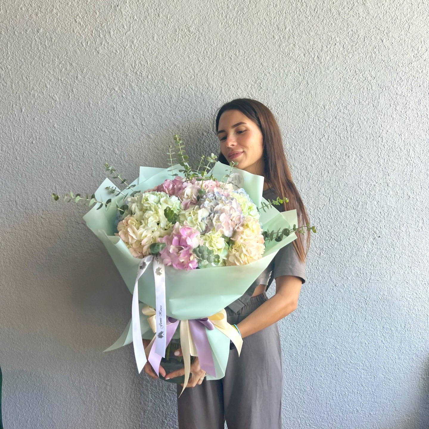 Tender Hand-Tied Hydrangea Bouquet