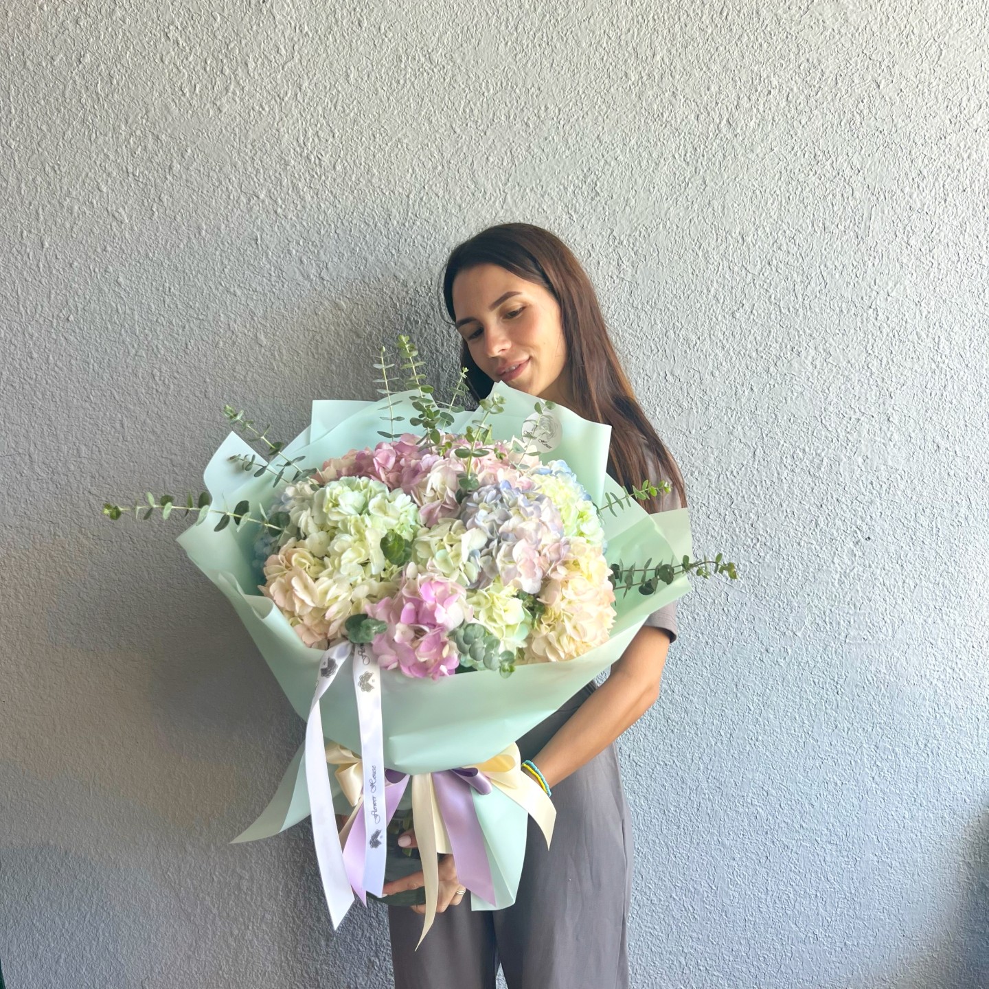 Tender Hand-Tied Hydrangea Bouquet