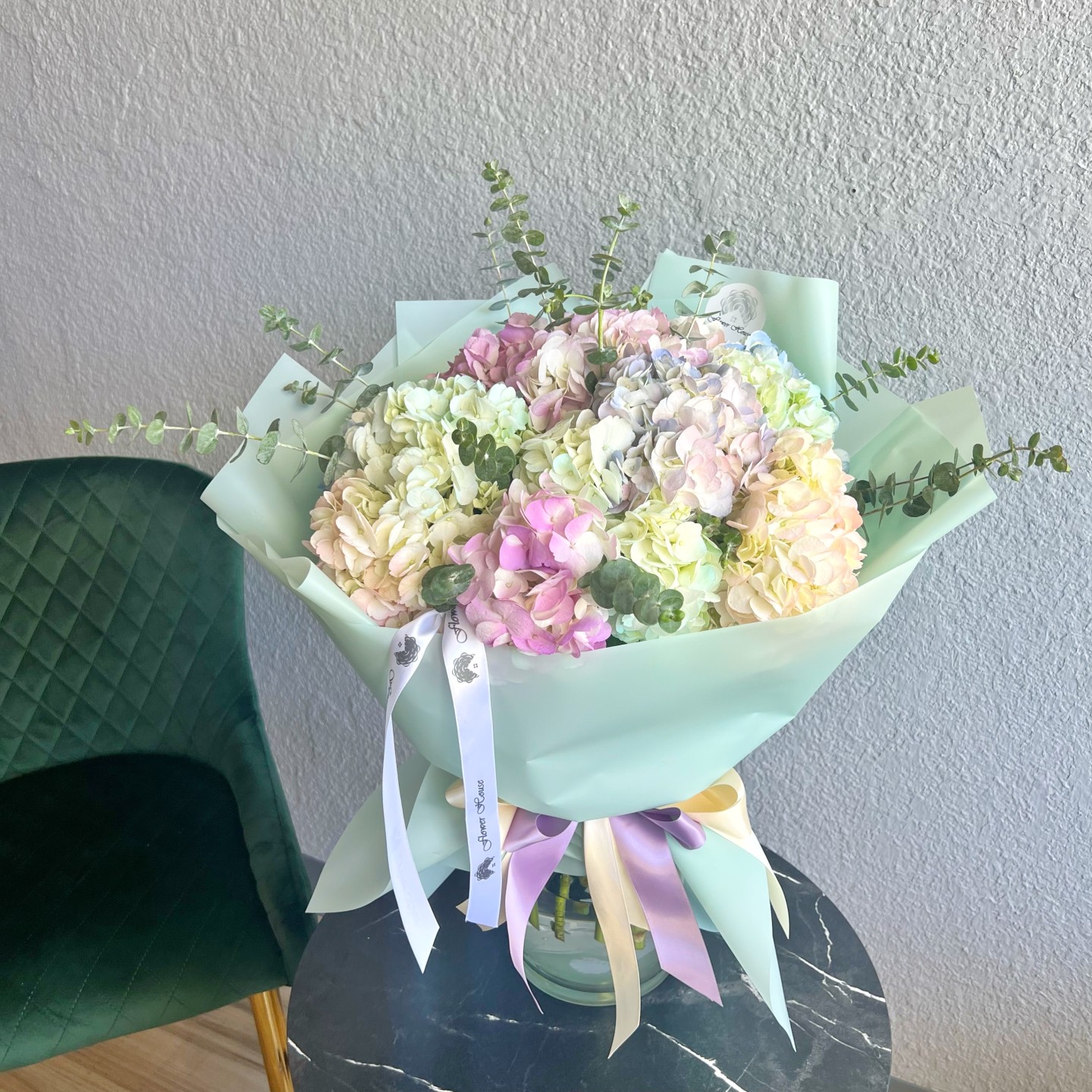 Tender Hand-Tied Hydrangea Bouquet