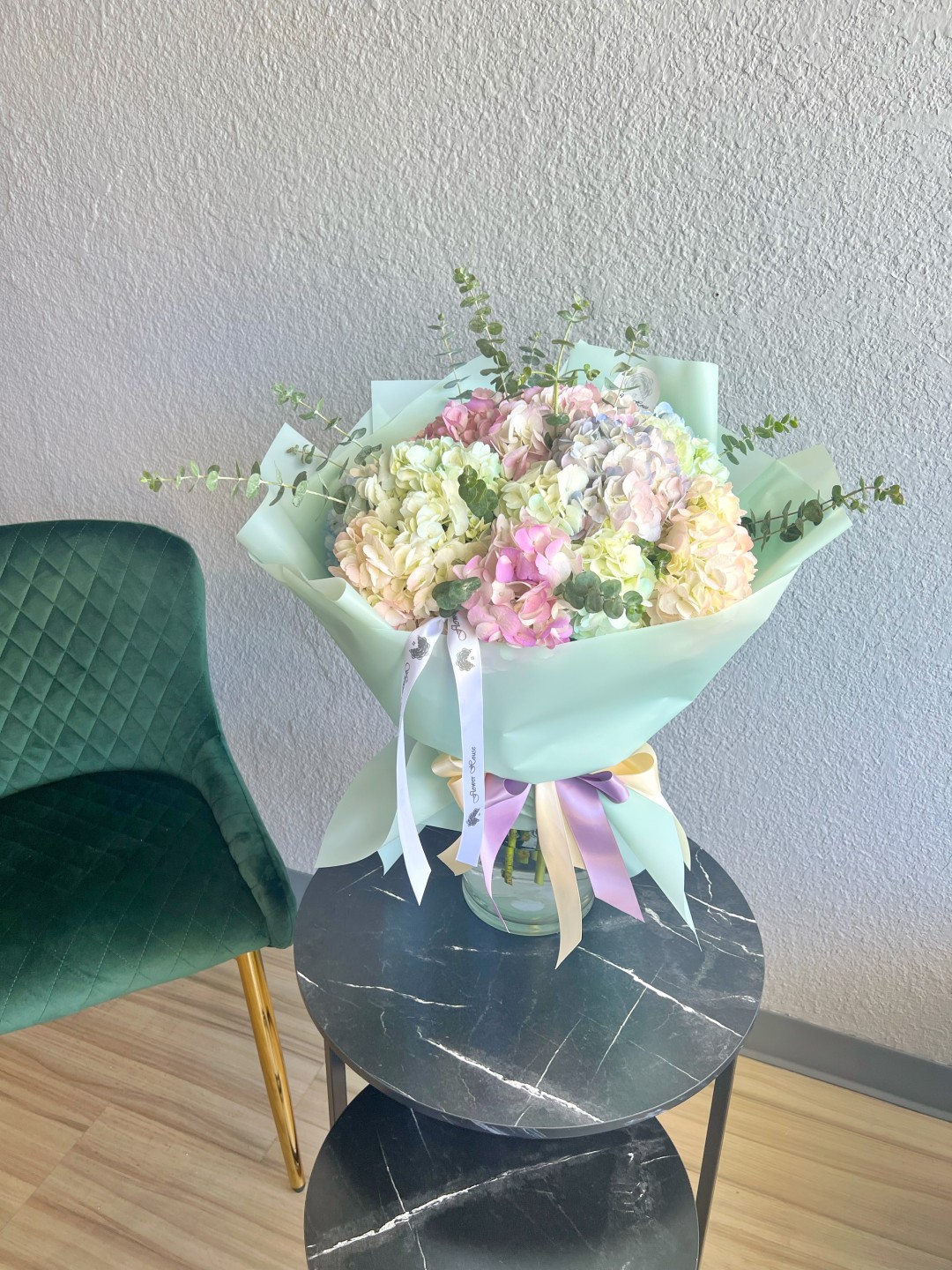 Tender Hand-Tied Hydrangea Bouquet