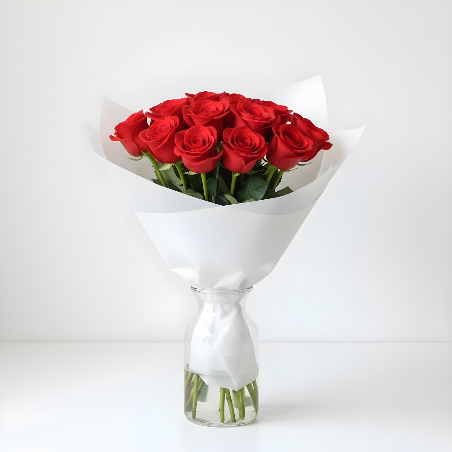 Red Roses Bouquet (12–48 Stems)