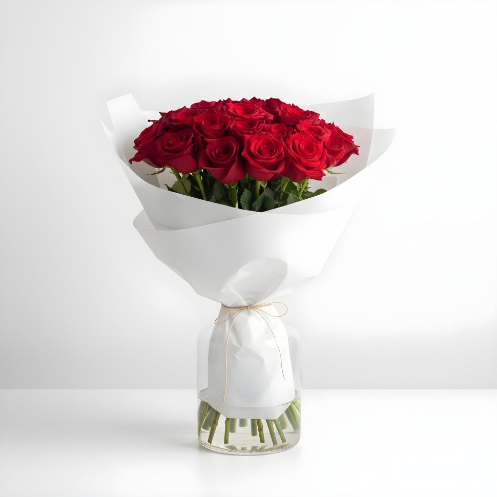24 Red Roses Red Roses Bouquet (12–48 Stems)