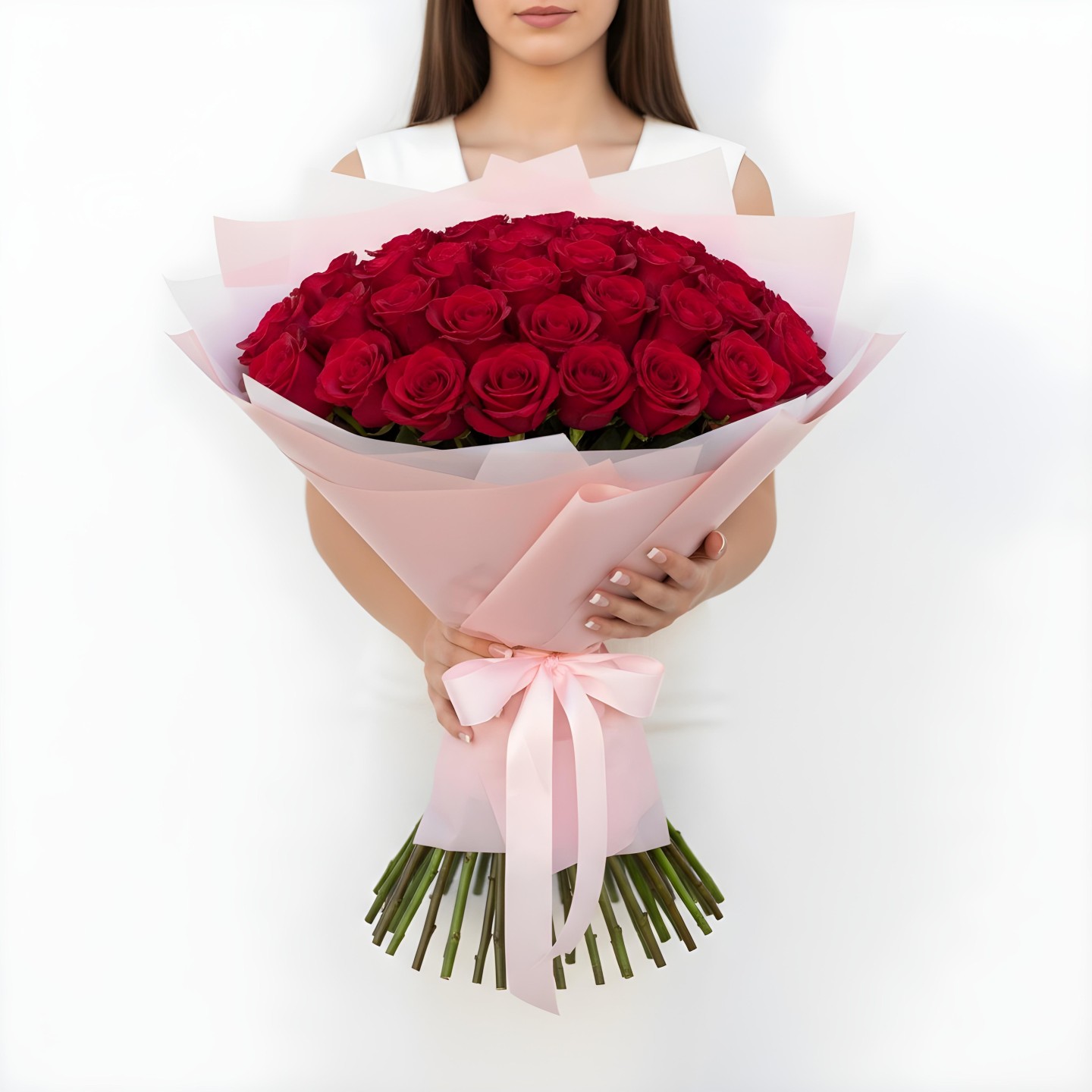 Red Roses Bouquet (12–48 Stems)