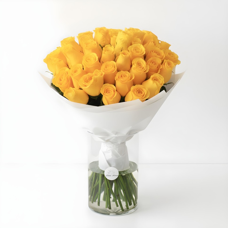 Yellow Roses Bouquet (12–48 Stems)