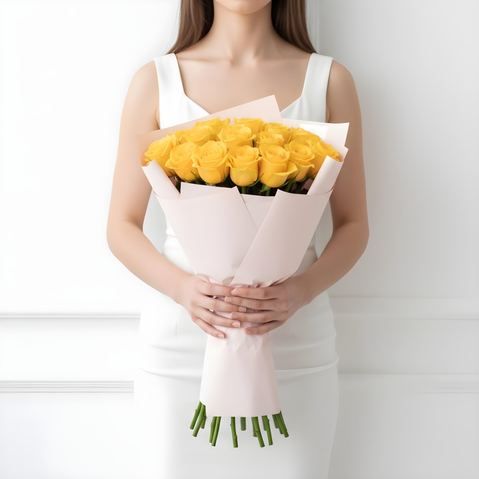 Yellow Roses Bouquet (12–48 Stems) Yellow Roses Bouquet (12–48 Stems)