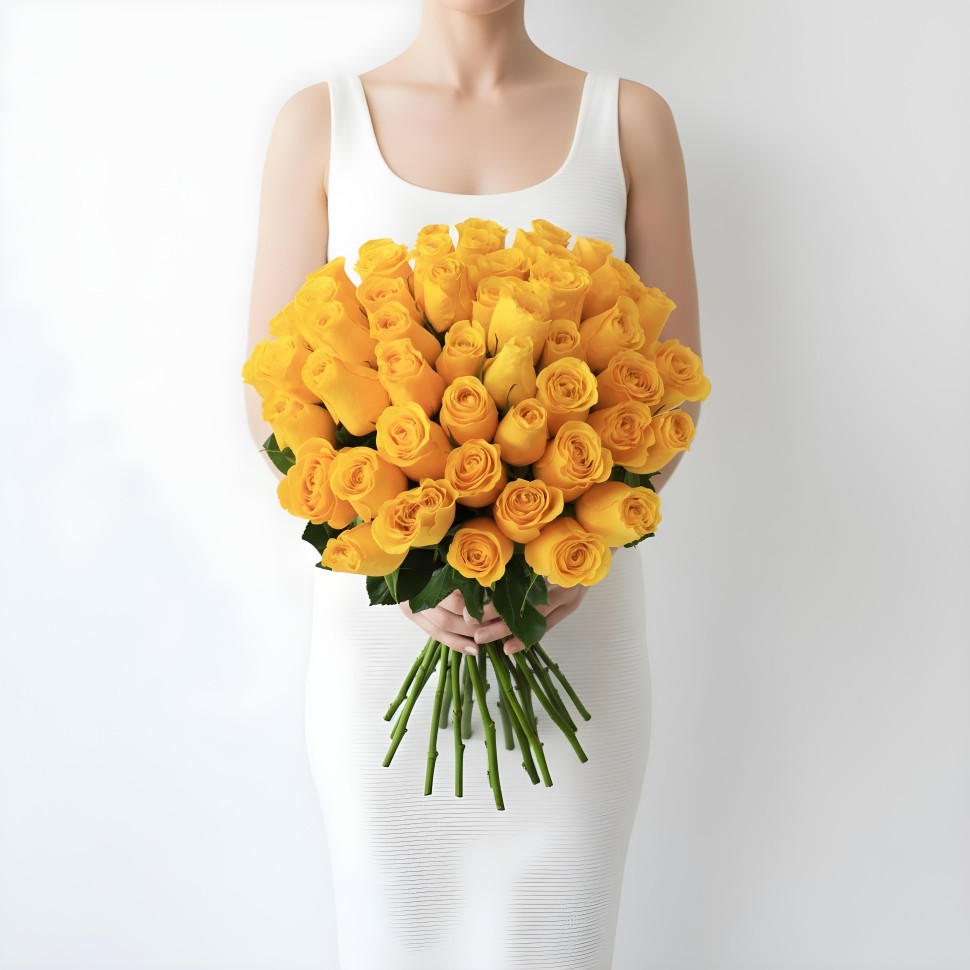 Yellow Roses Bouquet (12–48 Stems) Yellow Roses Bouquet (12–48 Stems)