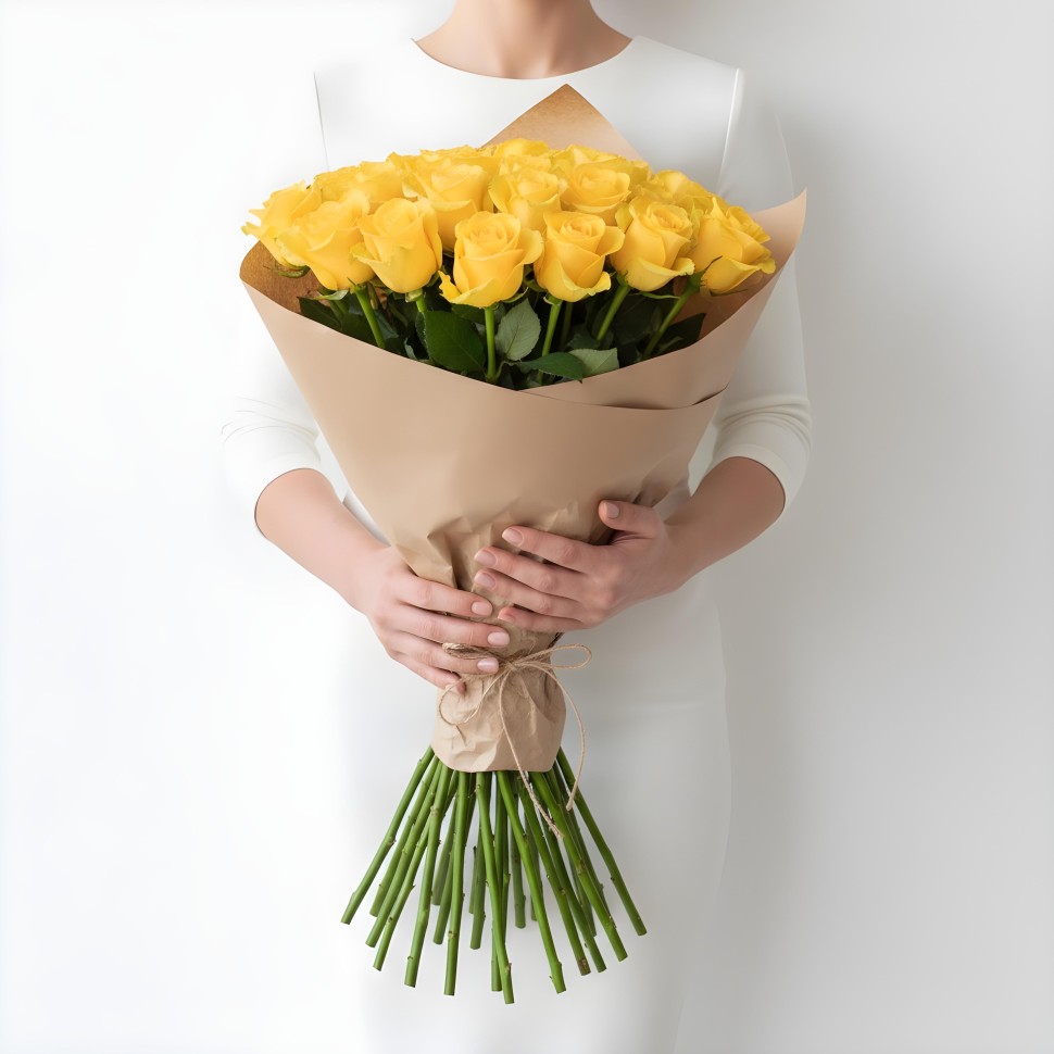Yellow Roses Bouquet (12–48 Stems) Yellow Roses Bouquet (12–48 Stems)