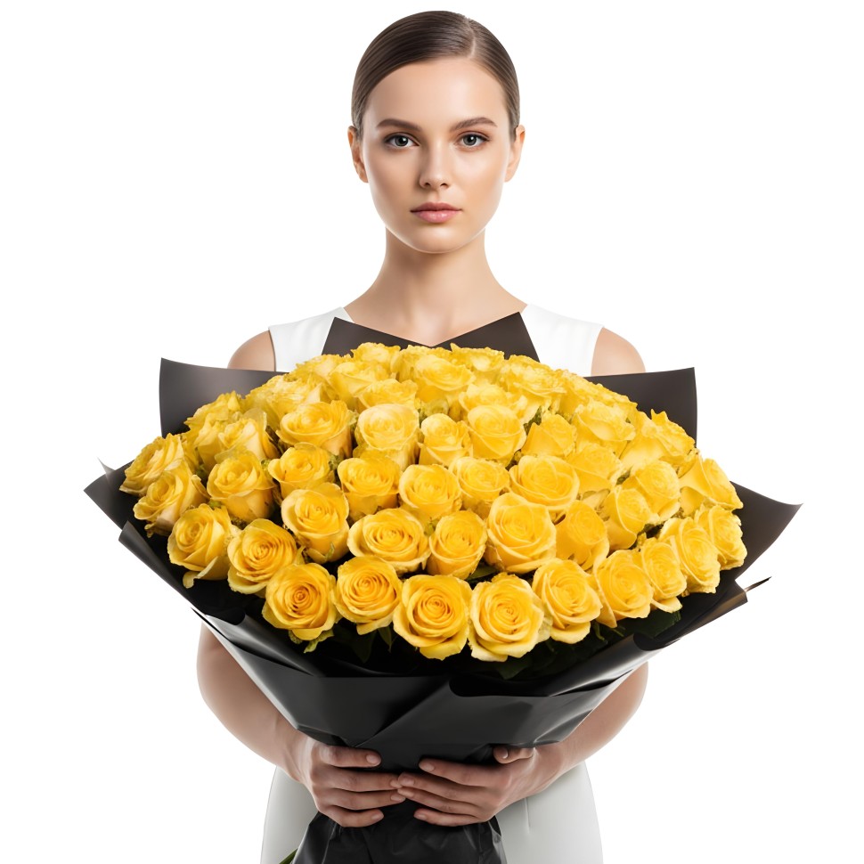 Yellow Roses Bouquet (12–48 Stems)