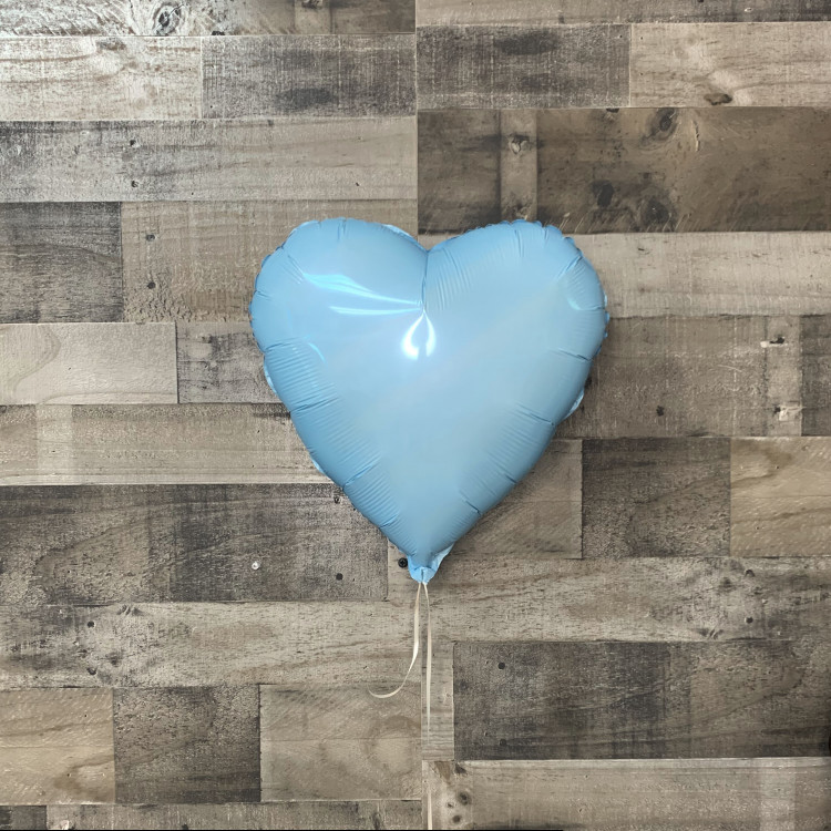 Light Blue Heart Balloon 16"