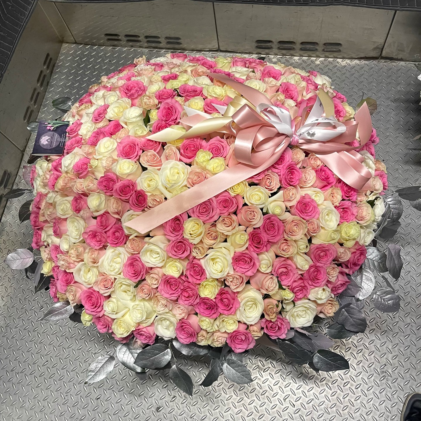 300 Roses Flower Basket