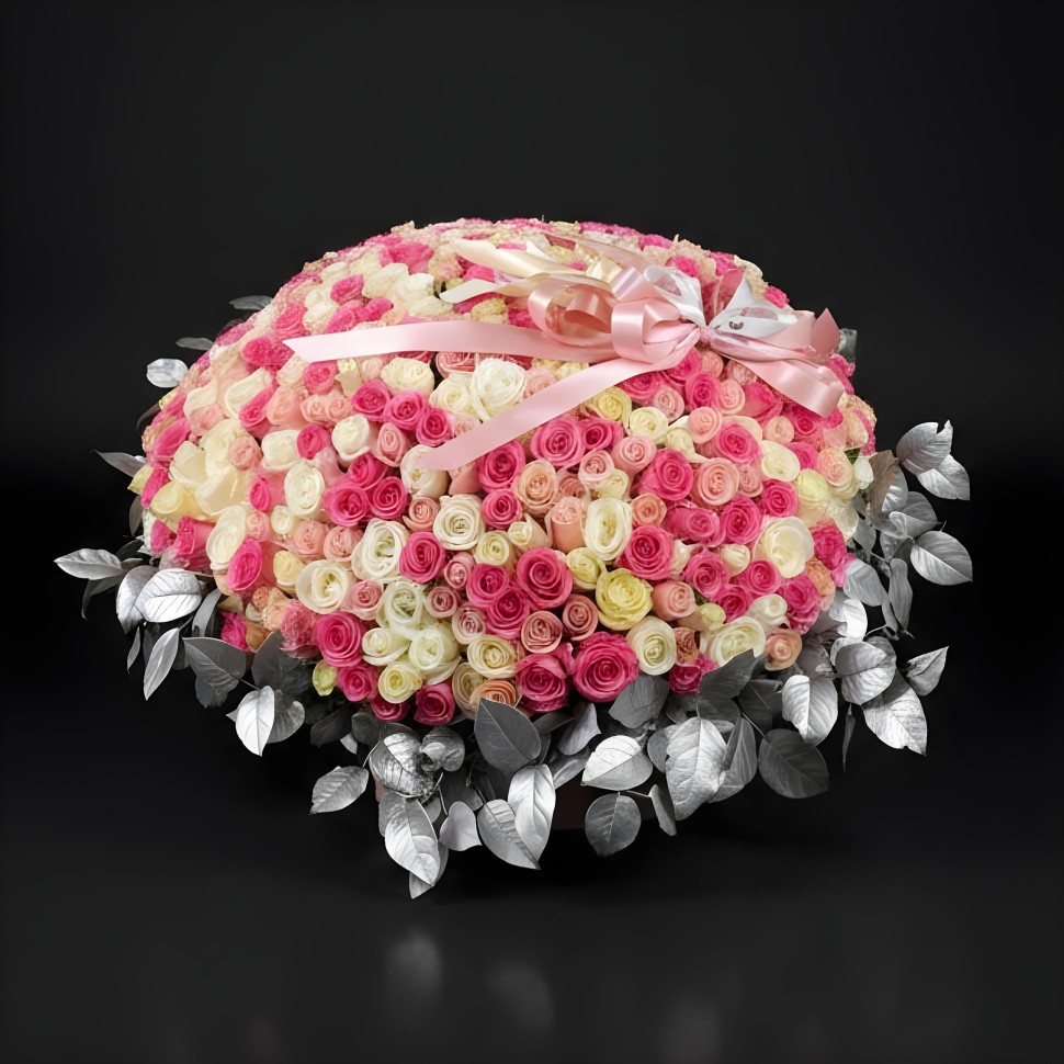 300 Roses Flower Basket 300 Roses Flower Basket