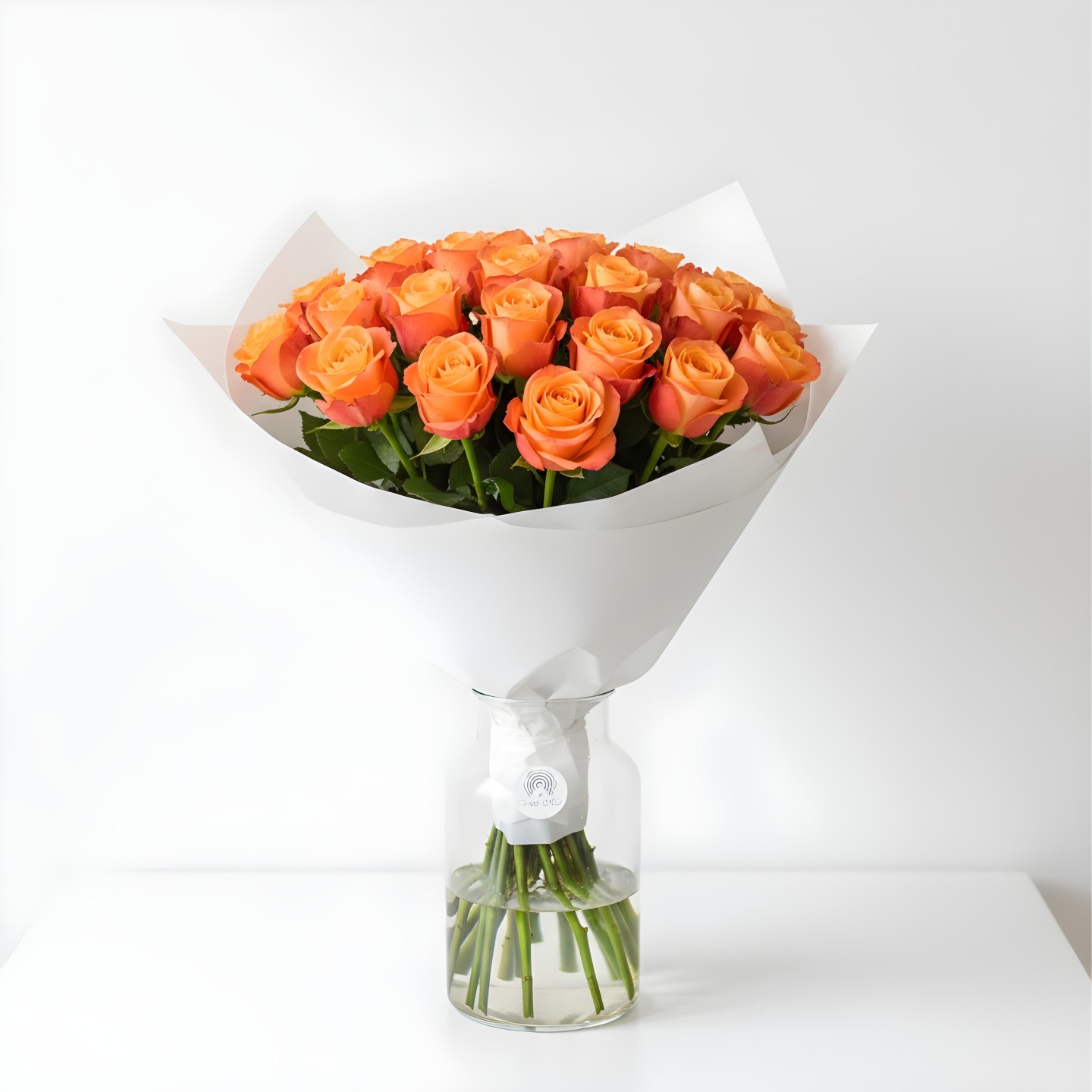 Orange Roses Bouquet (12–48 Stems)