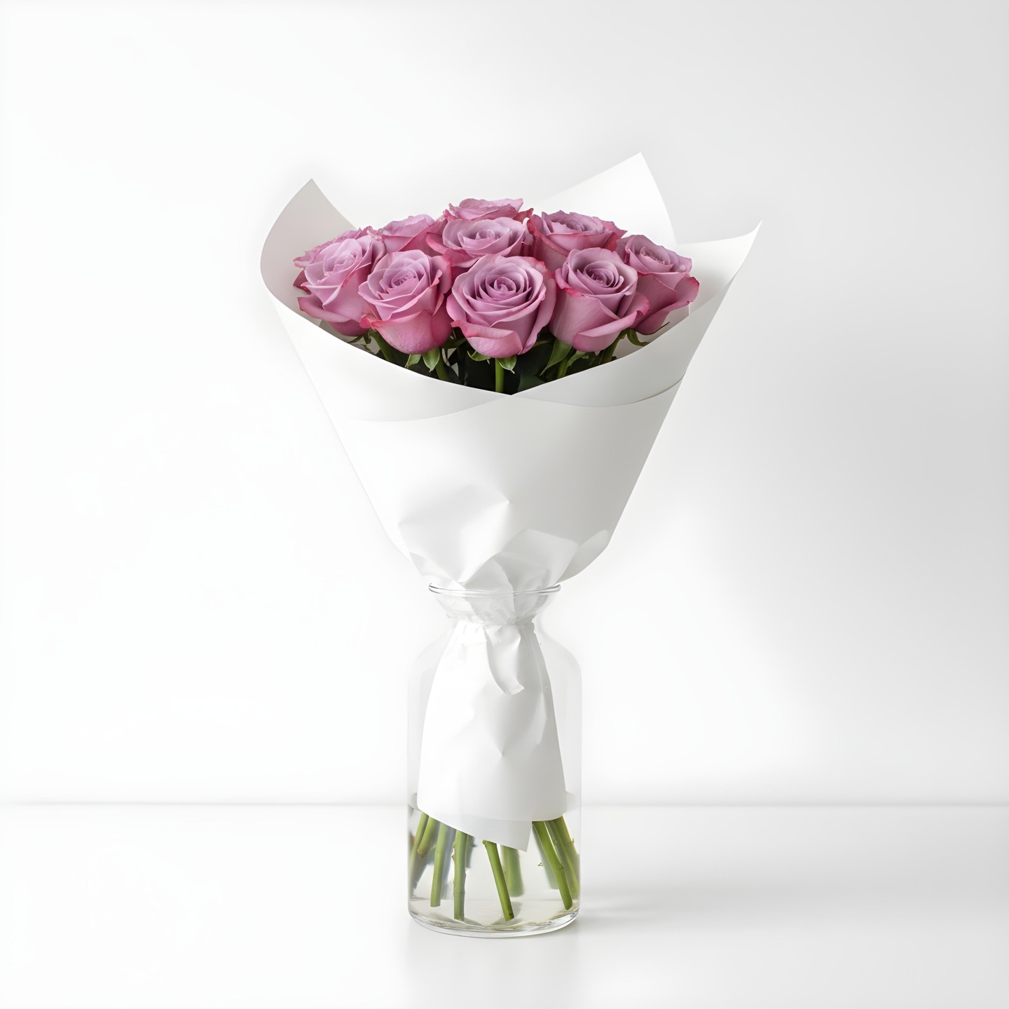 Purple Roses Bouquet (12–48 Stems)