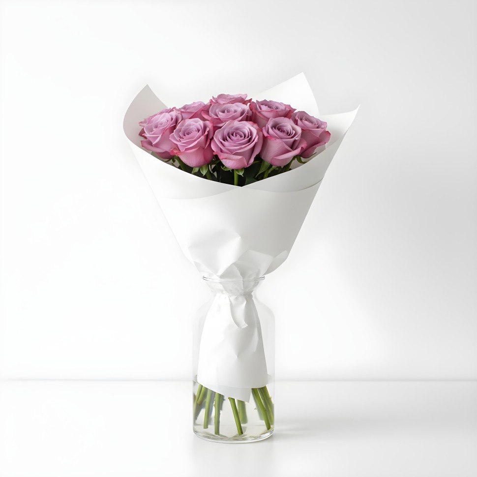 12 Purple Roses Purple Roses Bouquet (12–48 Stems)