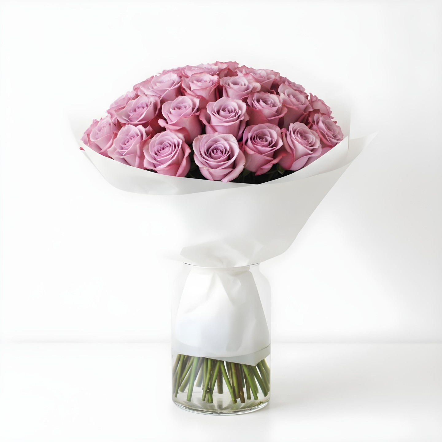 Purple Roses Bouquet (12–48 Stems)