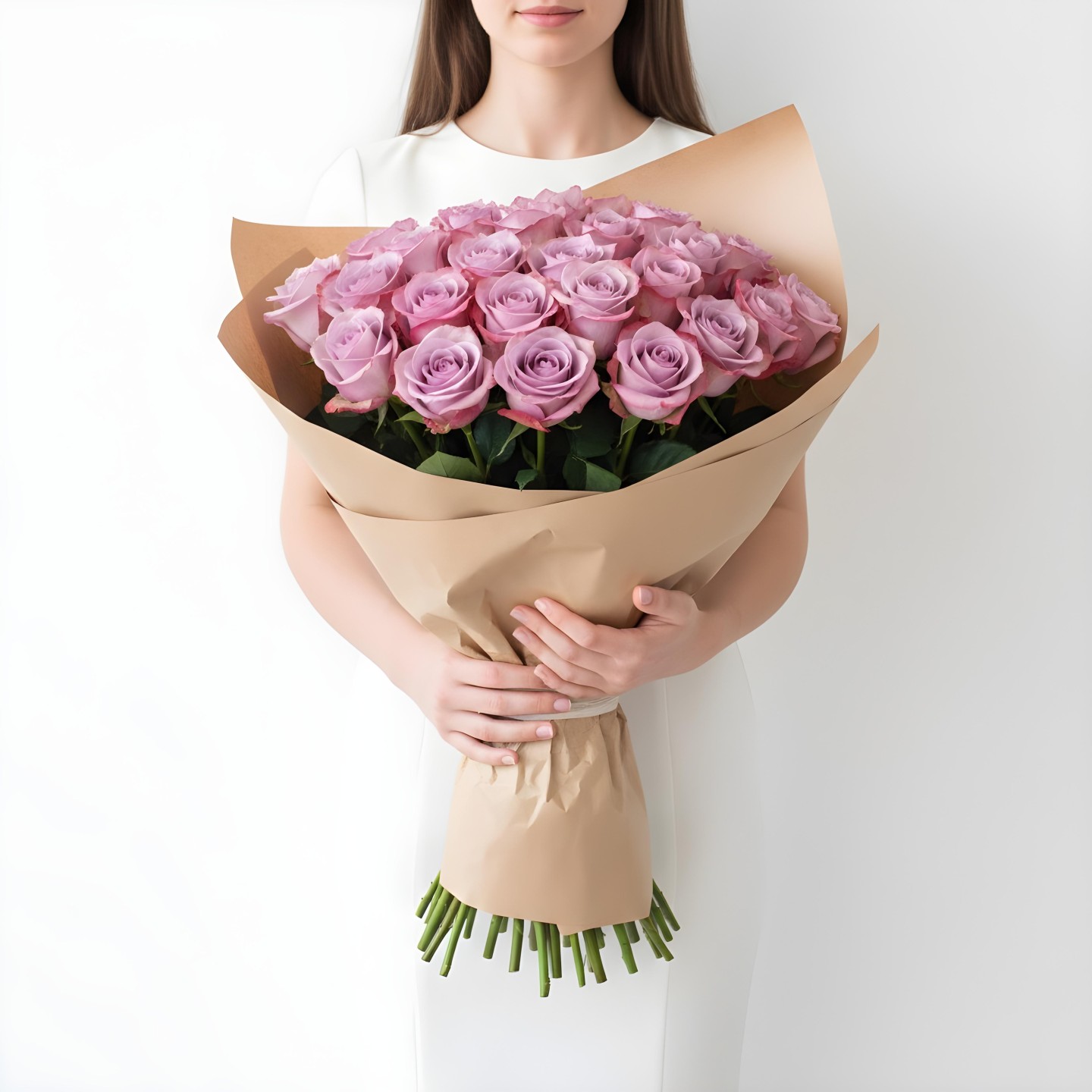 Purple Roses Bouquet (12–48 Stems)