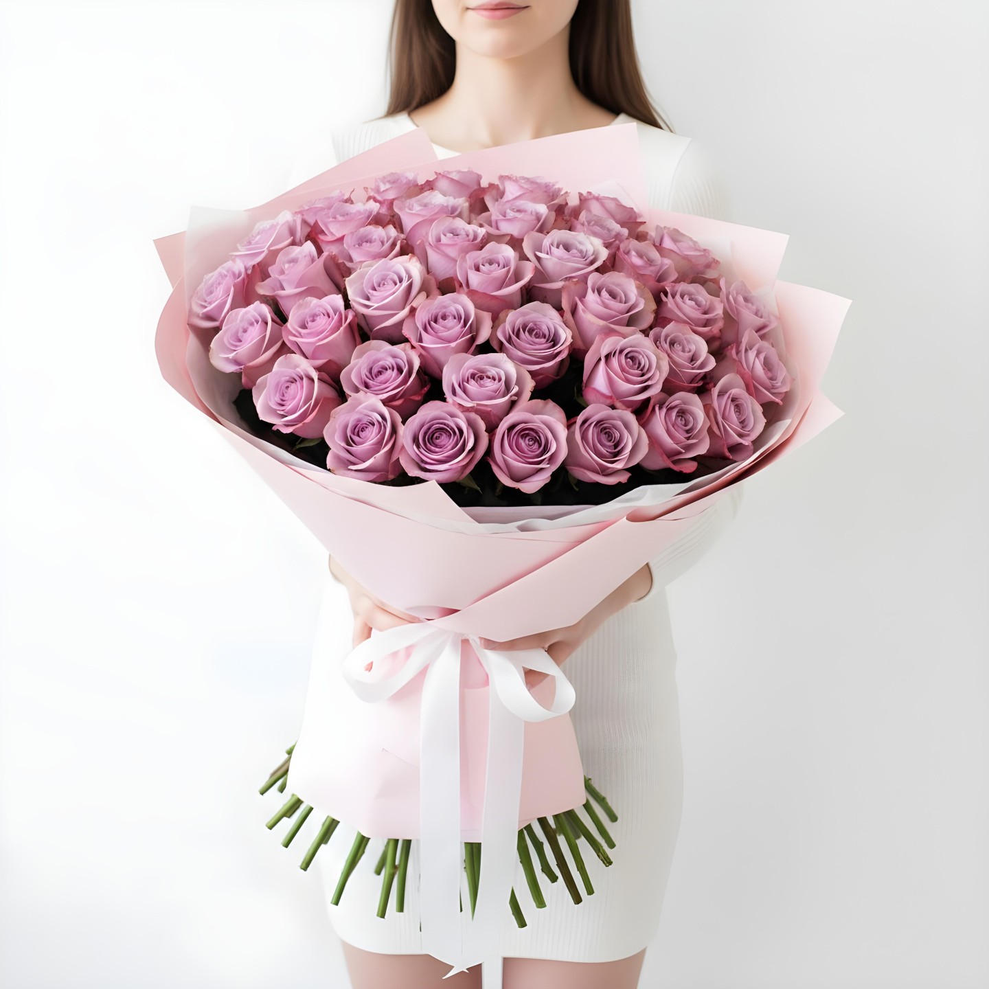 Purple Roses Bouquet (12–48 Stems)