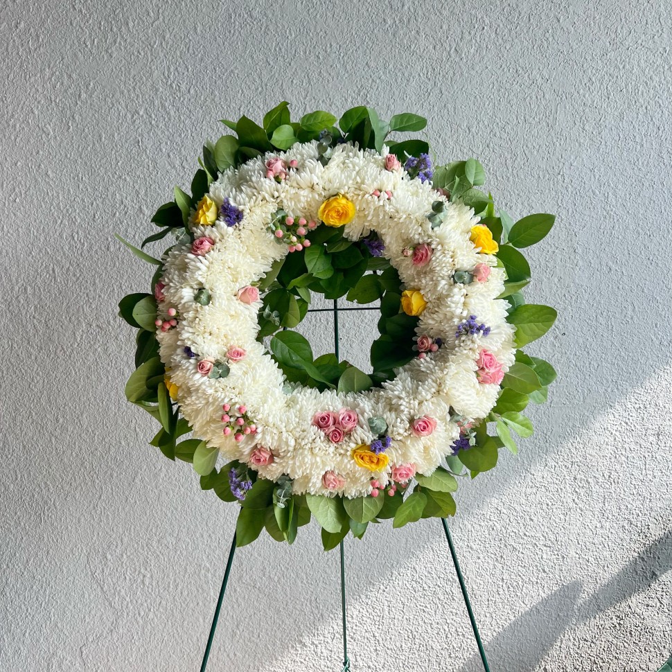 18" Funeral Wreath Stand