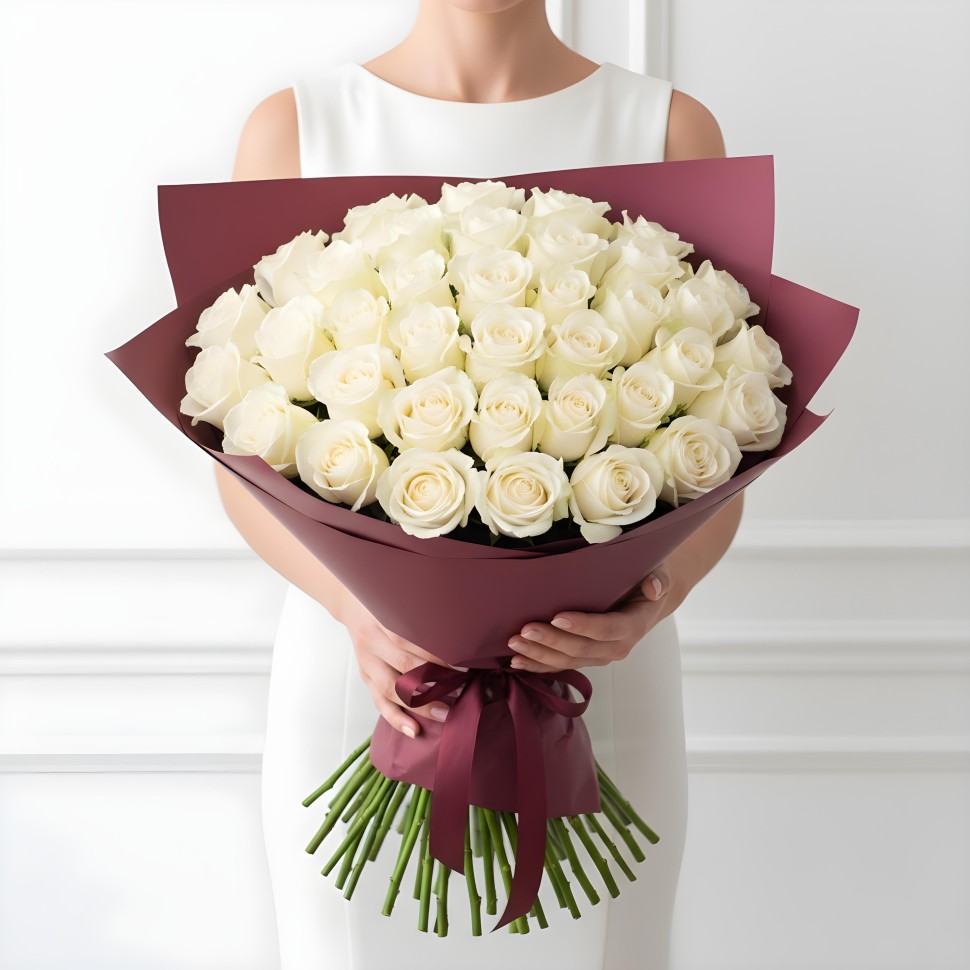 White Roses Bouquet (12–48 Stems) White Roses Bouquet (12–48 Stems)