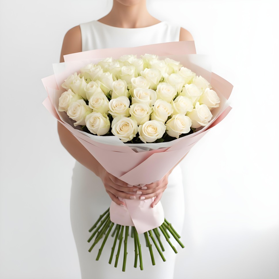 White Roses Bouquet (12–48 Stems) White Roses Bouquet (12–48 Stems)