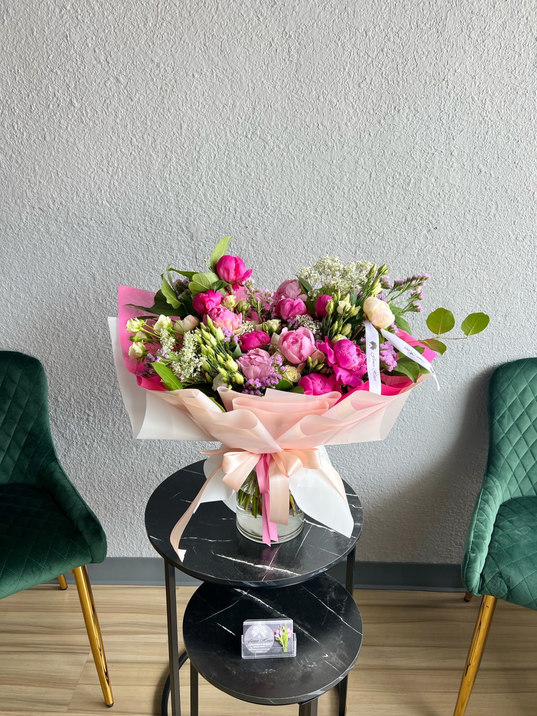 Hot Pink Leila Hand Tied Bouquet