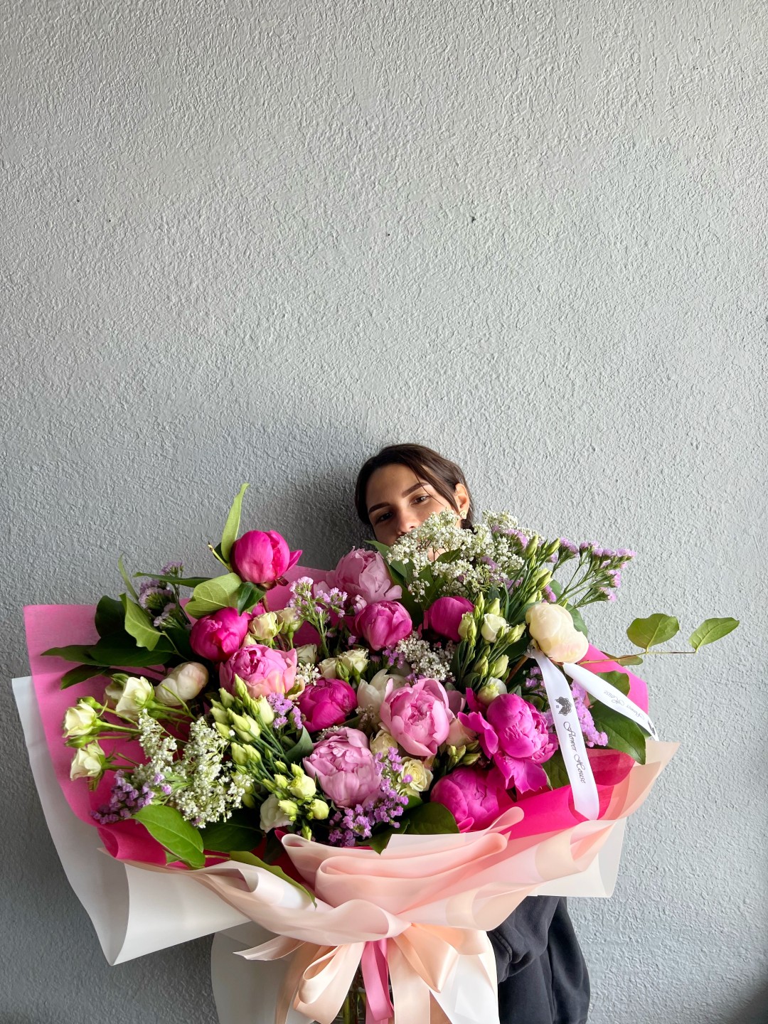 Hot Pink Leila Hand Tied Bouquet