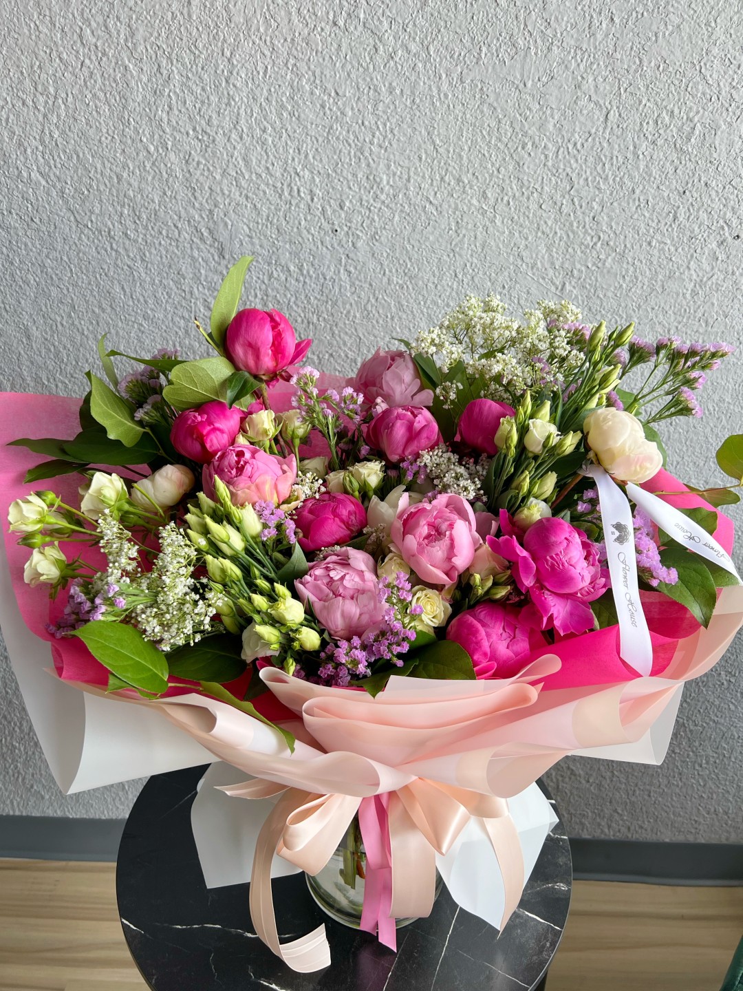 Hot Pink Leila Hand Tied Bouquet