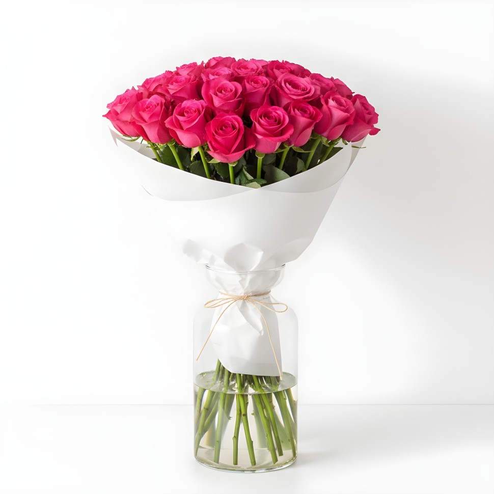 Pink Floyd Roses Bouquet (12–48 Stems)