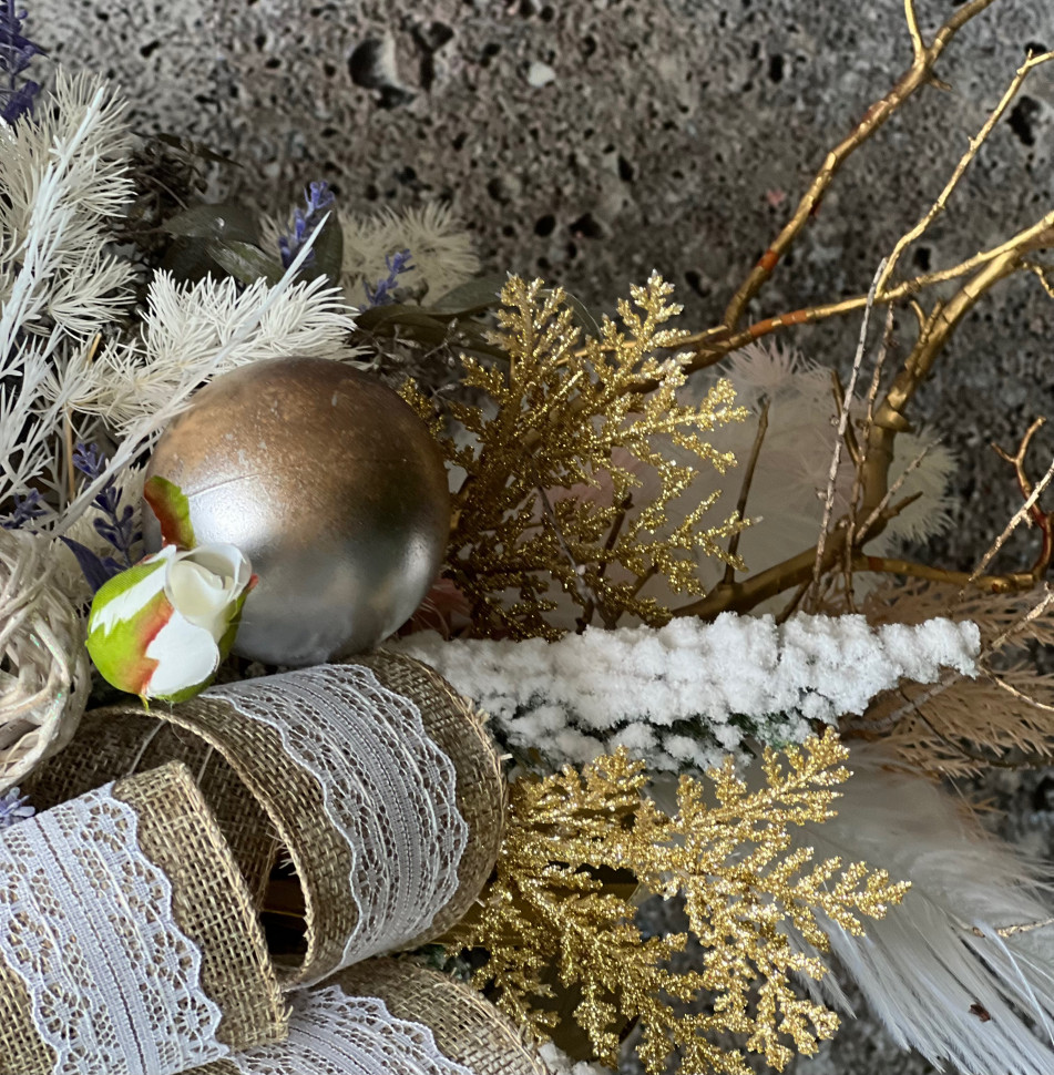 Christmas wooden box with Owl and Candles Christmas wooden box with Owl and Candles