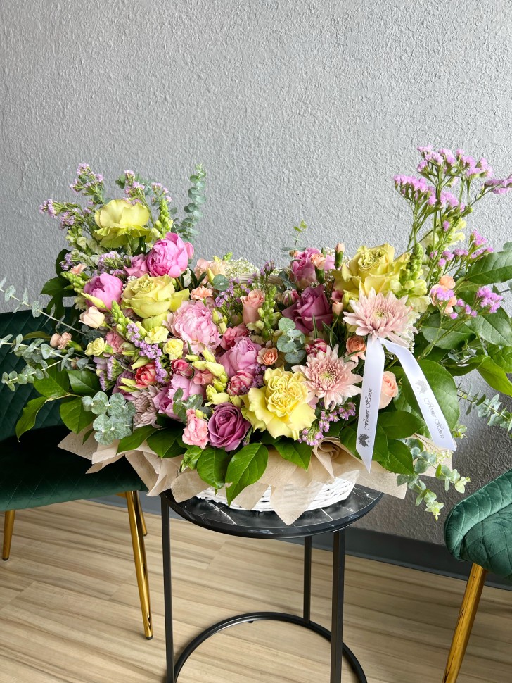 Adelaide Large Fresh Flowers Basket