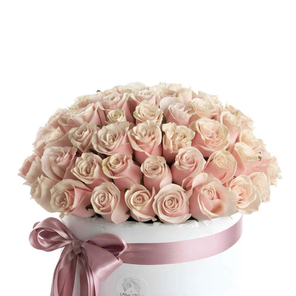 Jumbo Fresh Light Pink Roses Box Jumbo Fresh Light Pink Roses Box