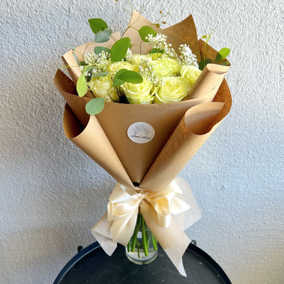 White Remy Love Hand Tied Bouquet
