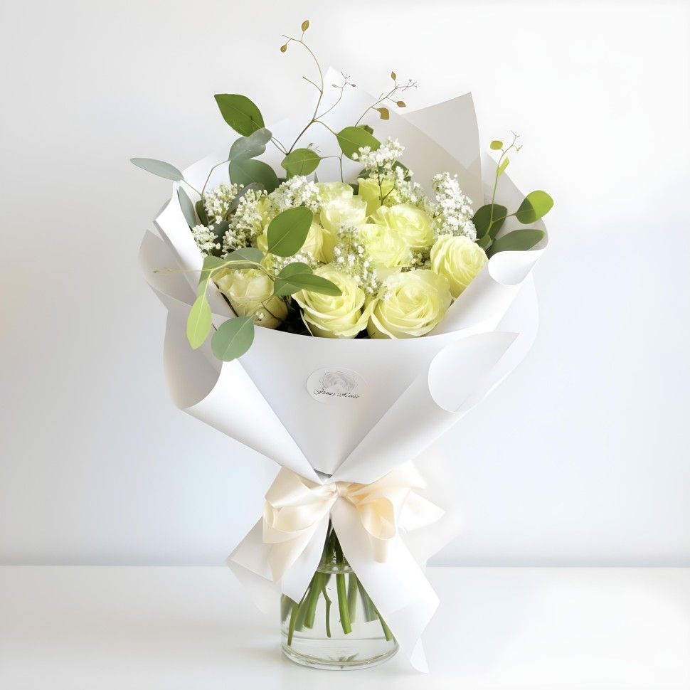 White Remy Love Hand Tied Bouquet