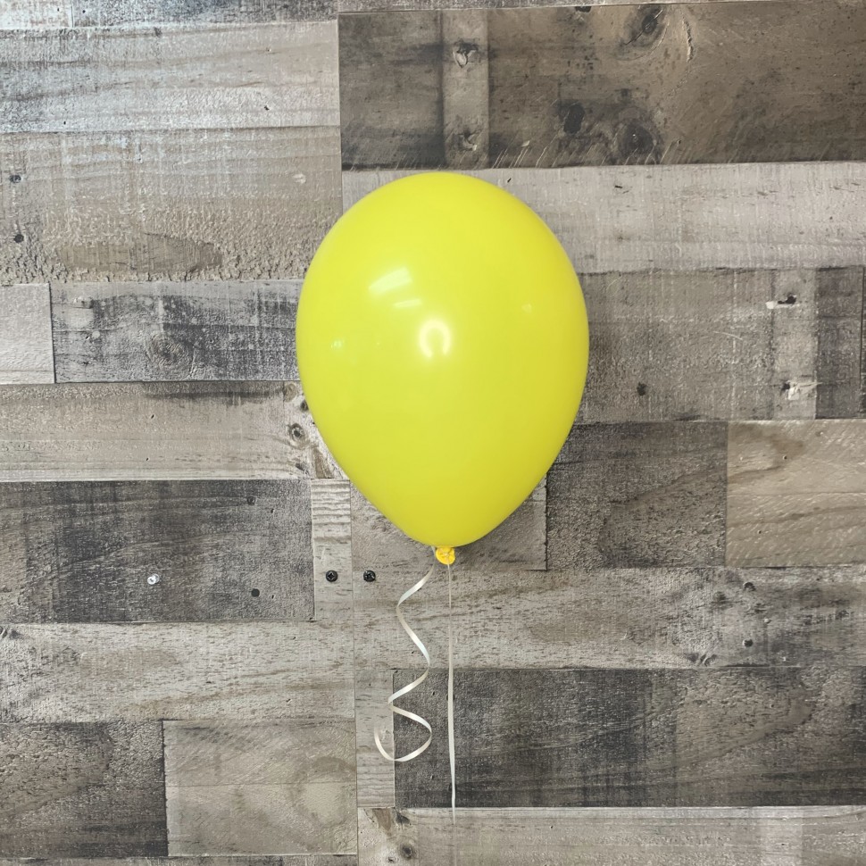 Yellow Latex Balloon 11"