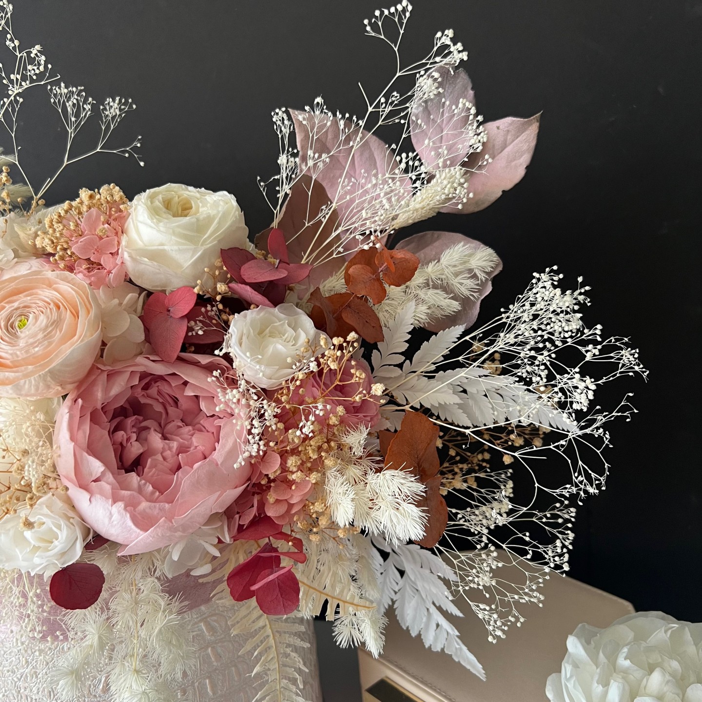 KELLY collection Large Preserved Peonies and ranunculus Box