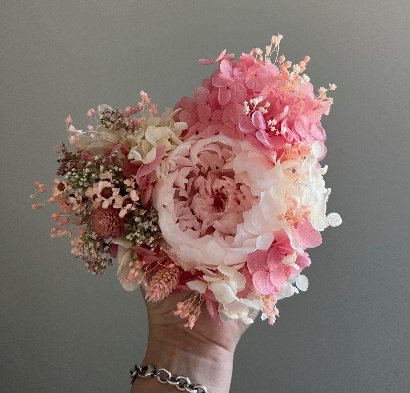 Small heart-shaped box with Preserved Peony Small heart-shaped box with Preserved Peony