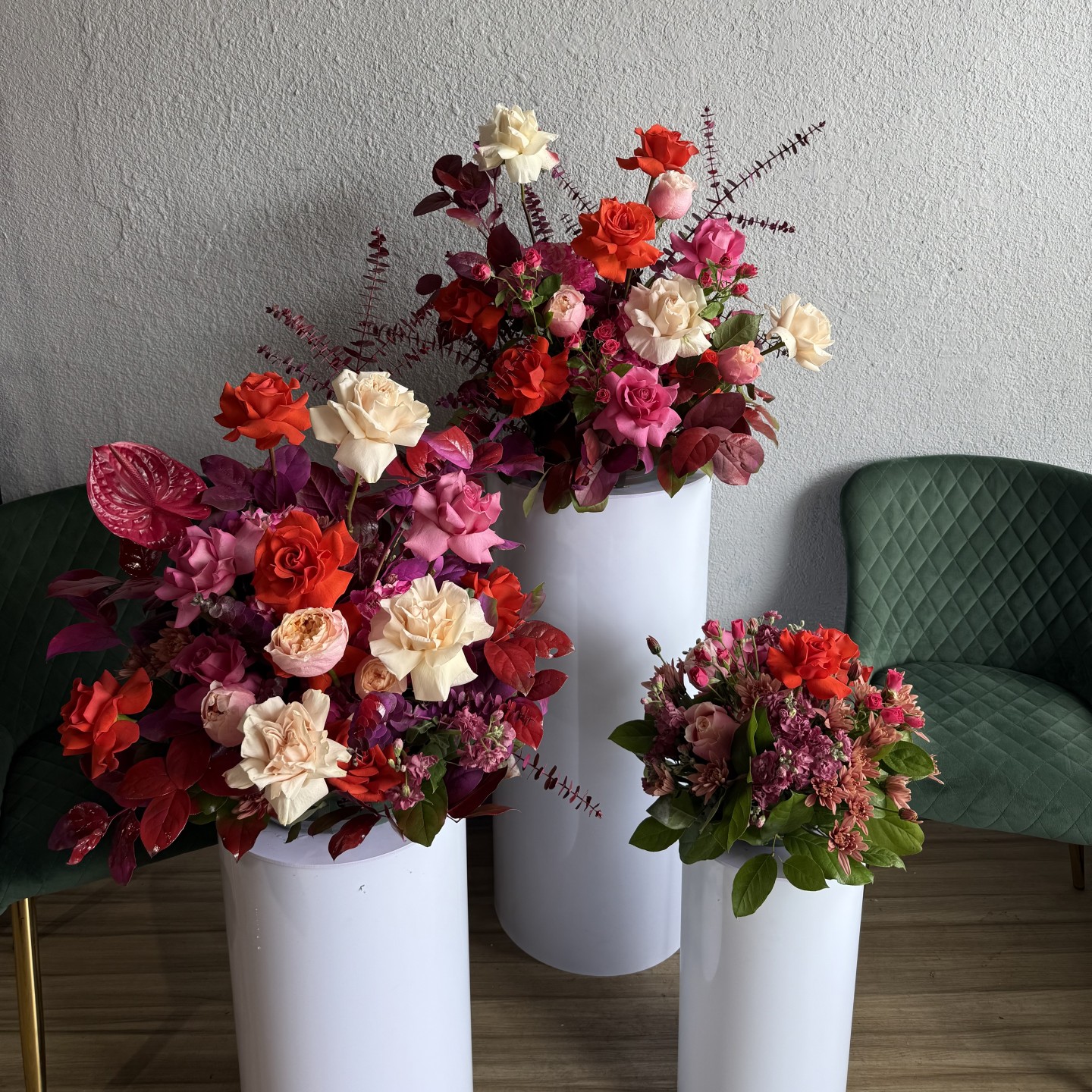 Bright Wild Fall Flower Arrangement Set