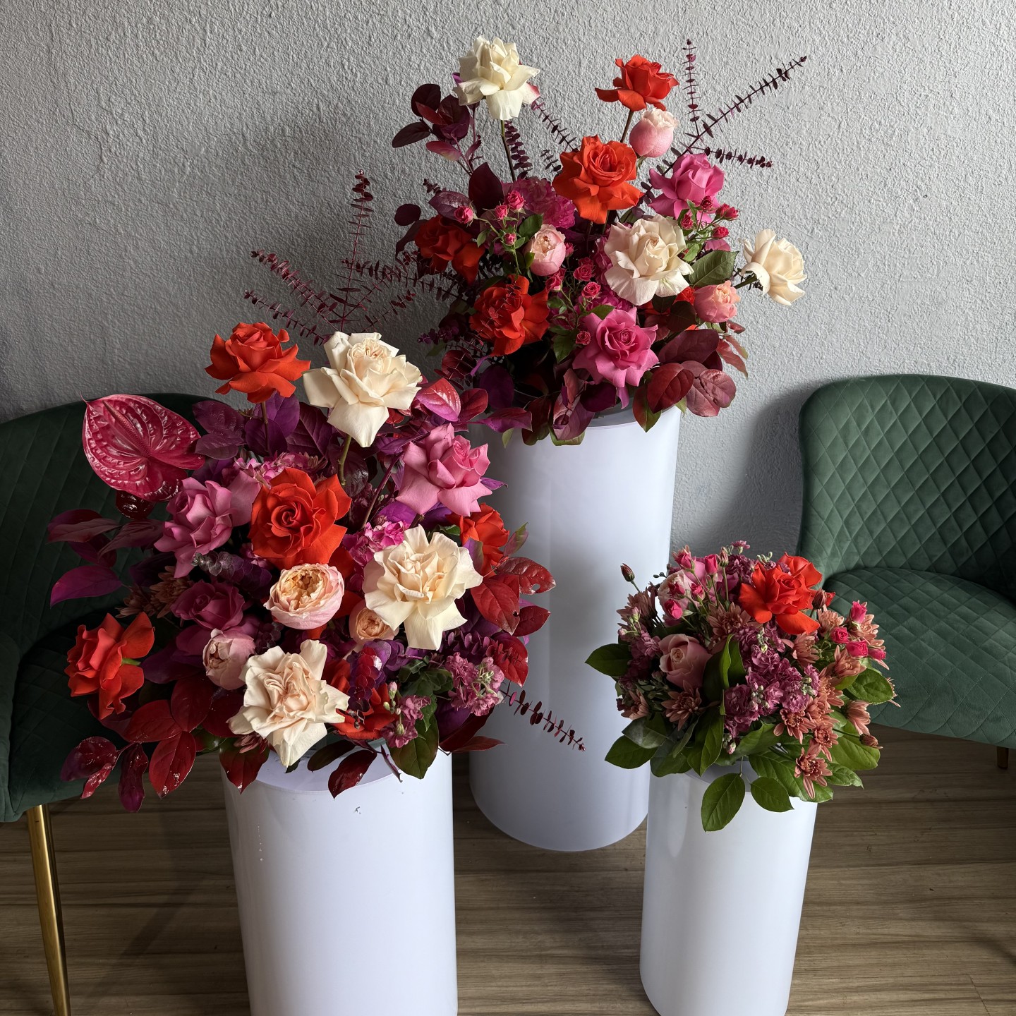 Bright Wild Fall Flower Arrangement Set