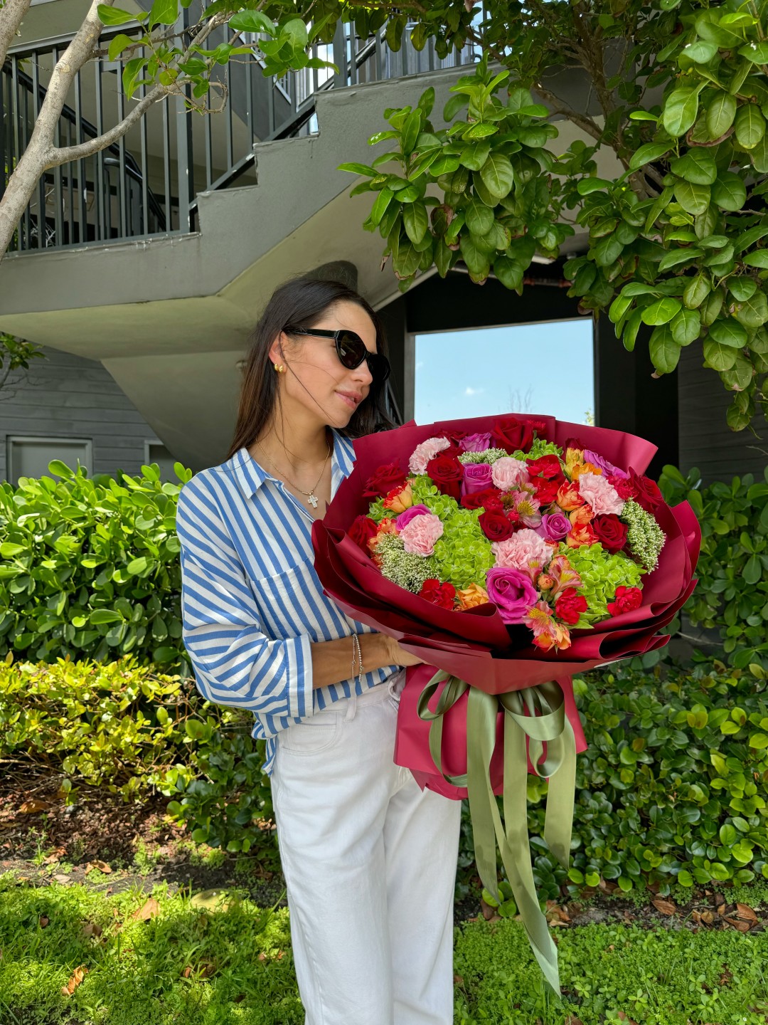 Adira Hand-Tied Flower Bouquet