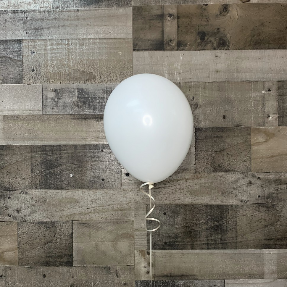 White Latex Balloon 11"