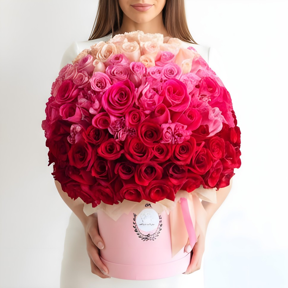 140 Ombre Roses Box