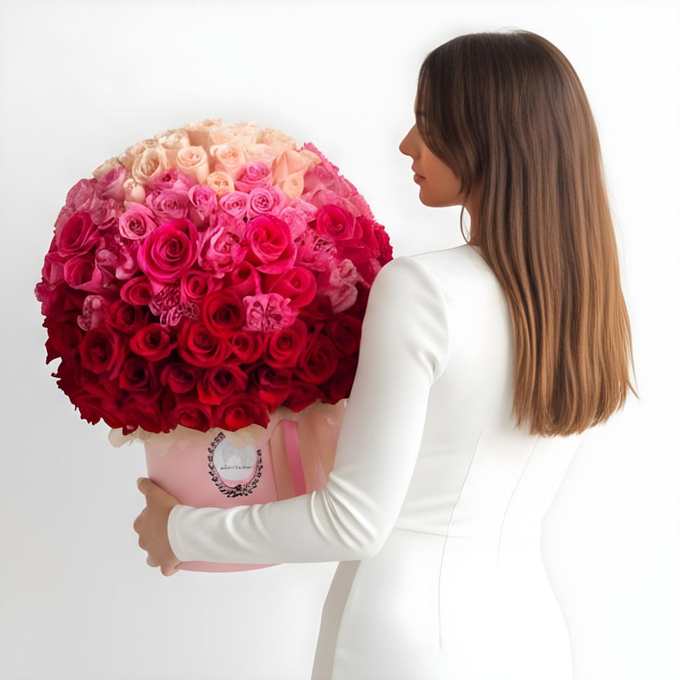 140 Ombre Roses Box