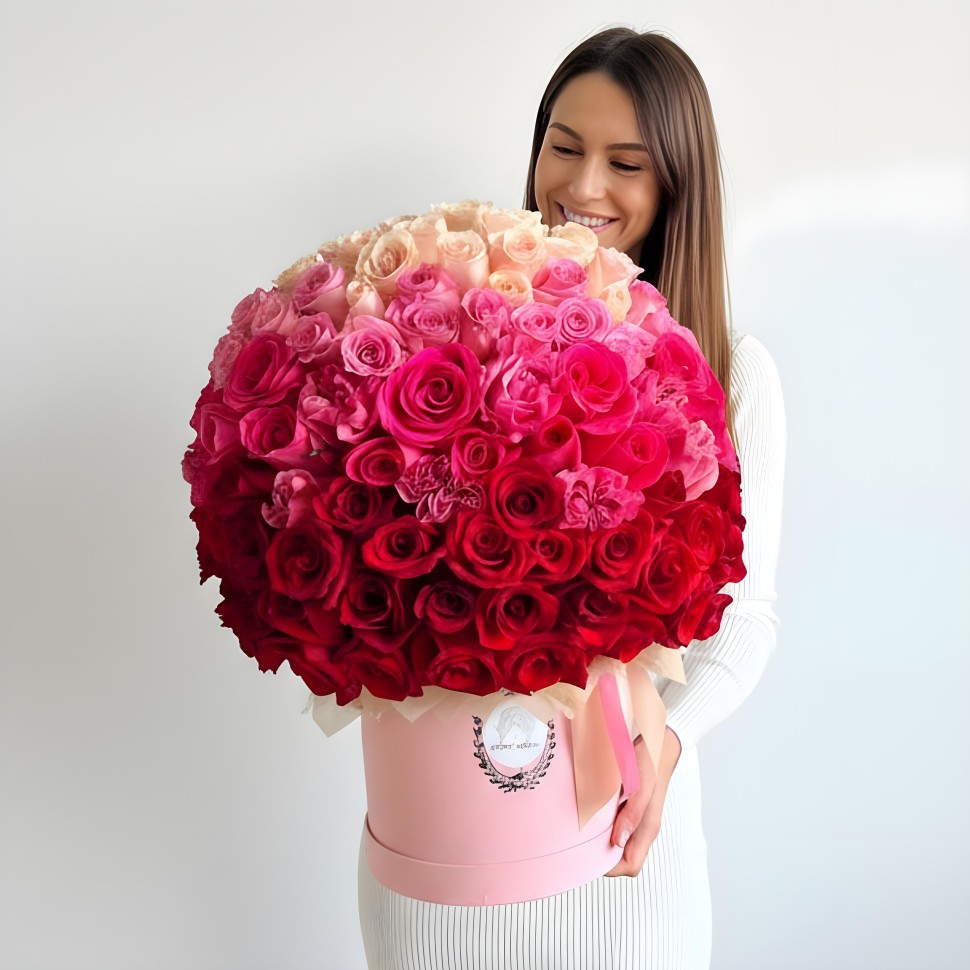 140 Ombre Roses Box