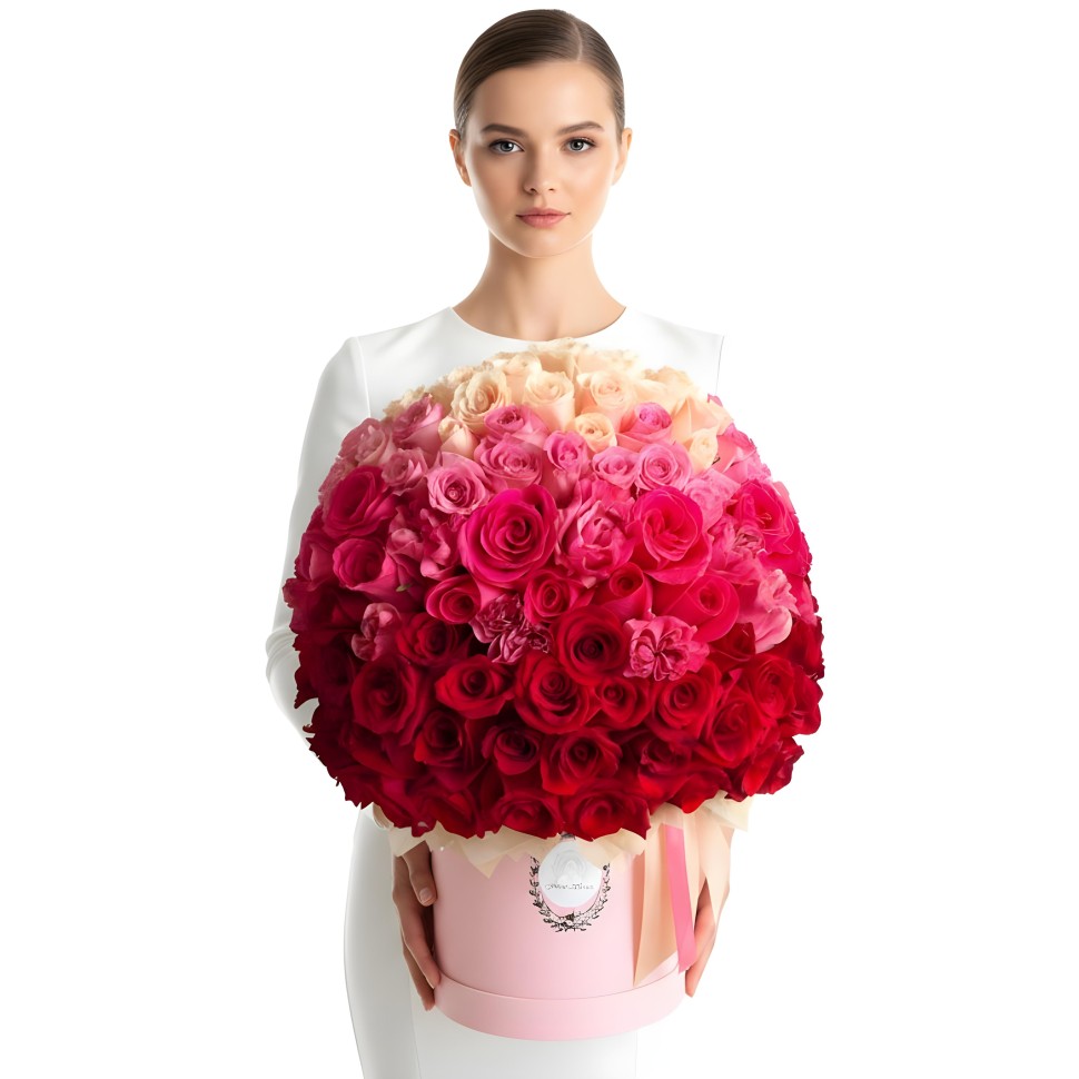 140 Ombre Roses Box