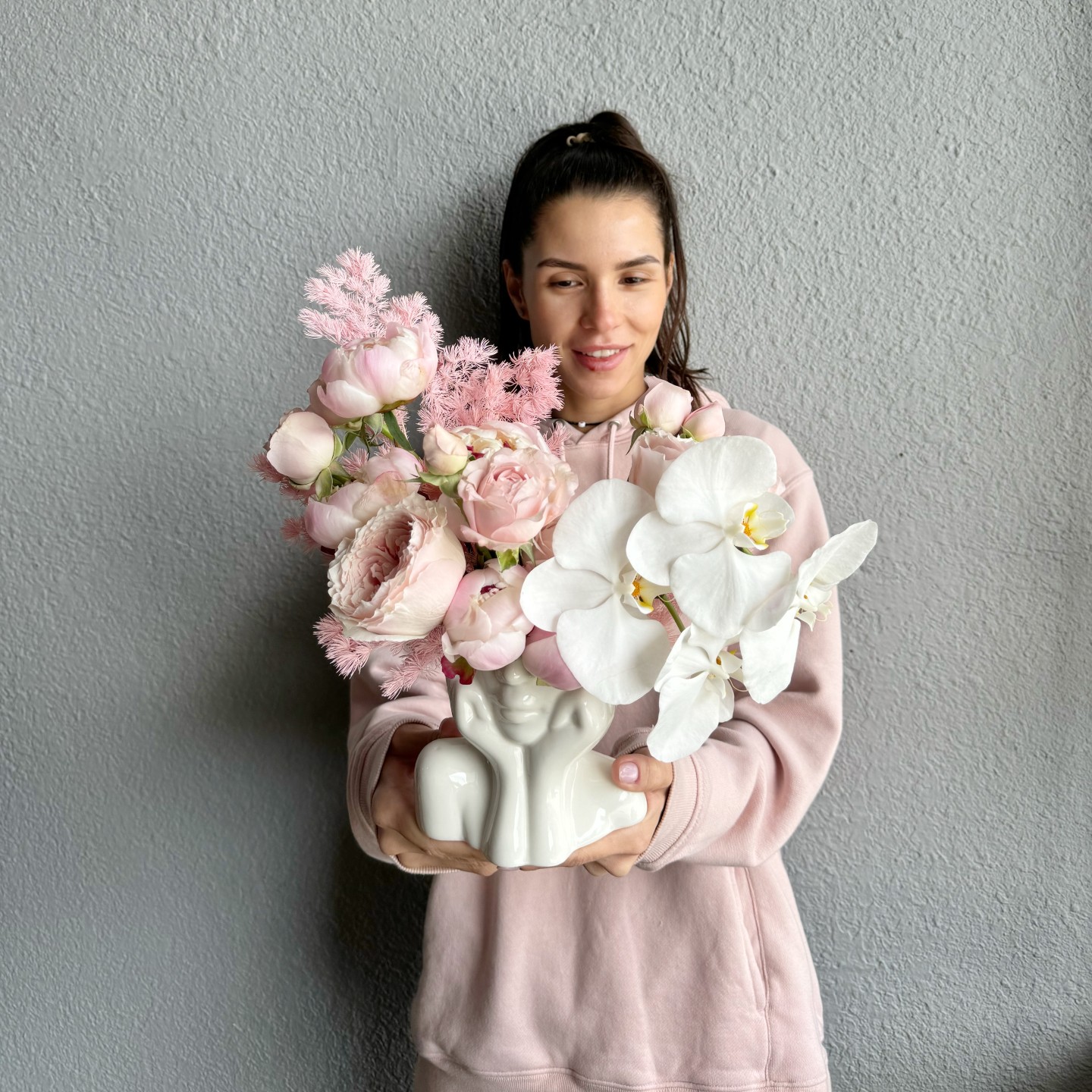 "The Body" Orchid Woman Fresh Flowers Arrangement