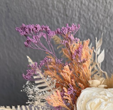 Ceramic Fox Vases with Preserved peony